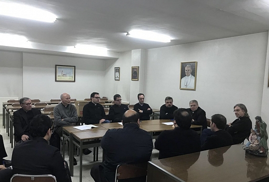 Convivencia de sacerdotes jóvenes con el Sr.Obispo