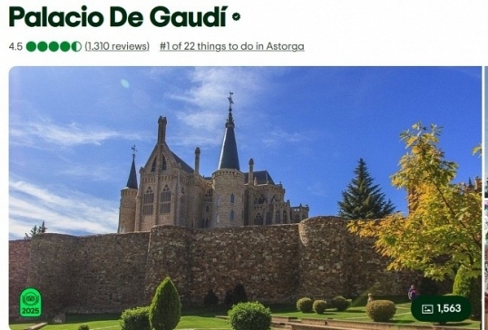 EL PALACIO DE GAUDÍ RECIBE EL PREMIO TRAVELLERS' CHOICE AWARD DE TRIPADVISOR