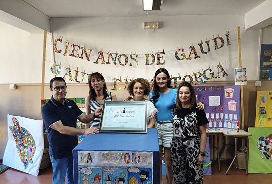 EL CEIP BLANCO DE CELA, EMBAJADOR DEL PALACIO POR SU PROYECTO EDUCATIVO SOBRE GAUDÍ