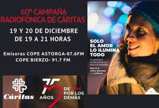LLEGA LA 60 CAMPAÑA RADIOFÓNICA DE CÁRITAS LOS DÍAS 19 Y 20 DE DICIEMBRE