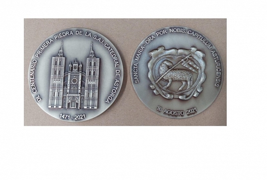 YA A LA VENTA LA MEDALLA CONMEMORATIVA DEL 550 ANIVERSARIO DE LA CATEDRAL