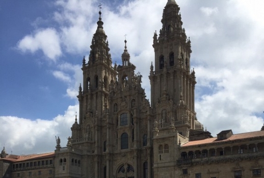 Peregrinos bañezanos en Santiago