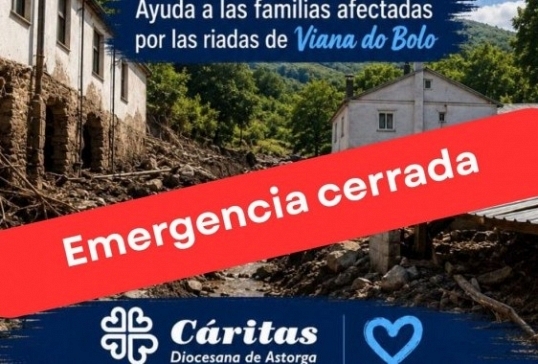 CÁRITAS DIOCESANA RECIBE 1.105 EUROS PARA AYUDAR A LOS AFECTADOS POR LAS TORMENTAS EN VIANA