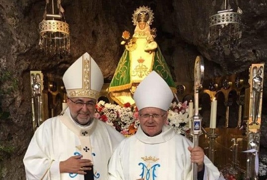 El obispo de Astorga,en la Novena de Ntra.Sra.de Covadonga