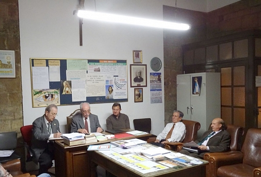 Reunión del presidente nacional de la Adoración Nocturna con los presidentes diocesanos