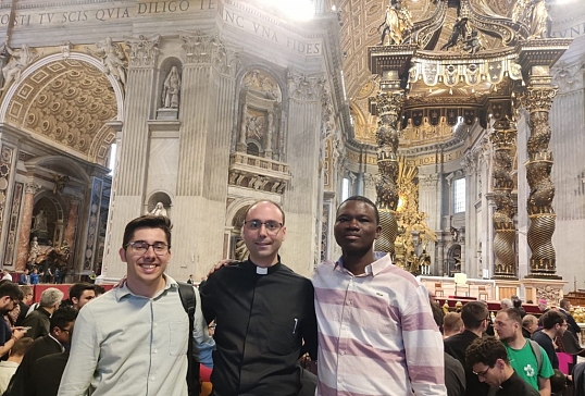 LOS SEMINARISTAS DE ASTORGA PARTICIAN EN EL JUBILEO DEDICADO A ELLOS EN ROMA