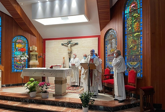 VISITA DEL SR. OBISPO AL HOSPITAL DE SAN JUAN BAUTISTA DE ASTORGA