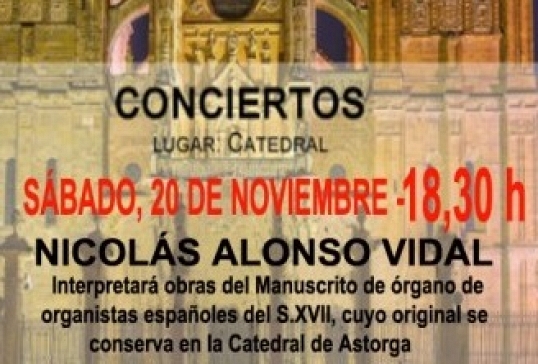 CONCIERTO A CARGO DE NICOLÁS ALONSO VIDAL
