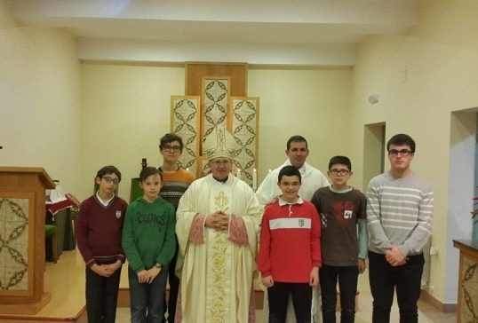 EL SR. OBISPO VISITA EN PONFERRADA EL COLEGIO DIOCESANO “SAN IGNACIO” Y EL SEMINARIO MENOR.