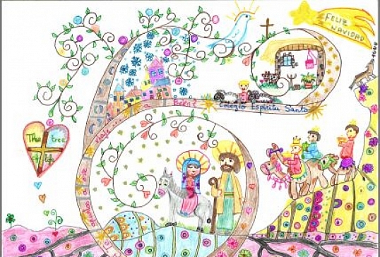 Una niña de la diócesis gana el Concurso Nacional de Christmas de Infancia Misionera