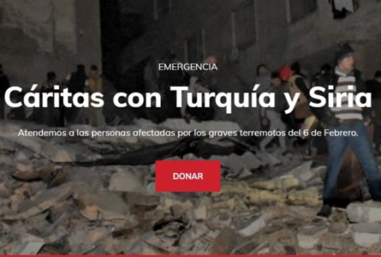 COLECTA EN TODAS LAS PARROQUIAS A FAVOR DE LOS DAMNIFICADOS POR LOS TERREMOTOS DE TURQUÍA Y SIRIA