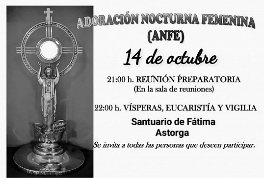 VIGILIA DE ADORACIÓN NOCTURNA FEMENINA