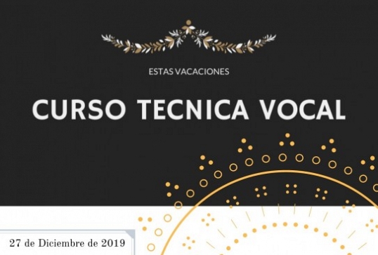 CURSO DE TÉCNICA VOCAL PARA JÓVENES