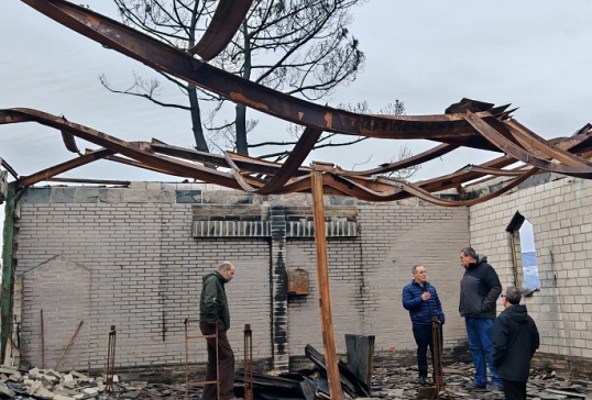 UNA DELEGACIÓN DE LA DIÓCESIS DE GETAFE VISITA LAS ZONAS MÁS AFECTADAS POR LOS INCENDIOS