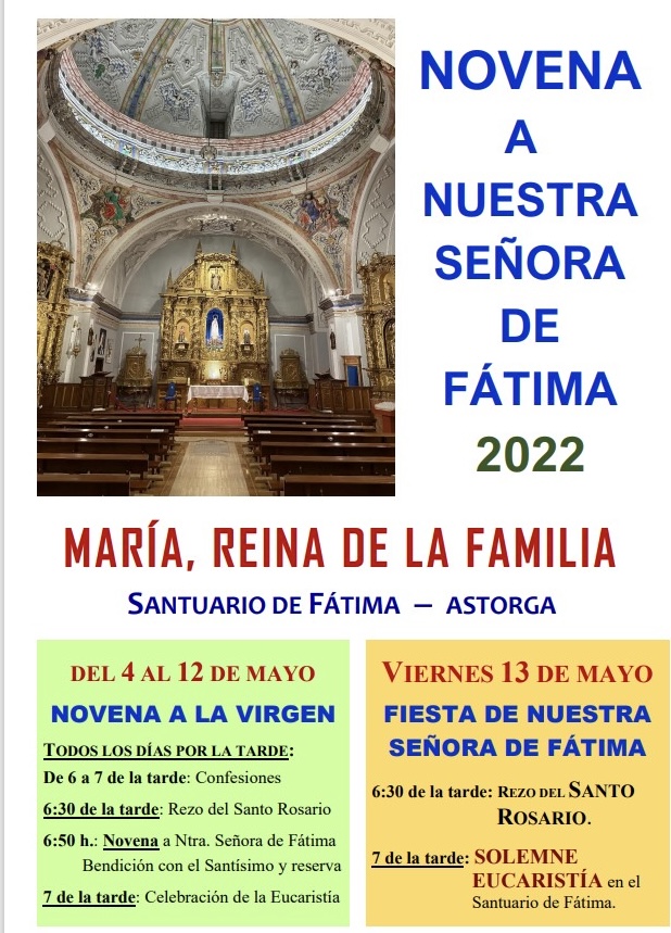 NOVENA A NUESTRA SEÑORA DE FÁTIMA 2022 :: 